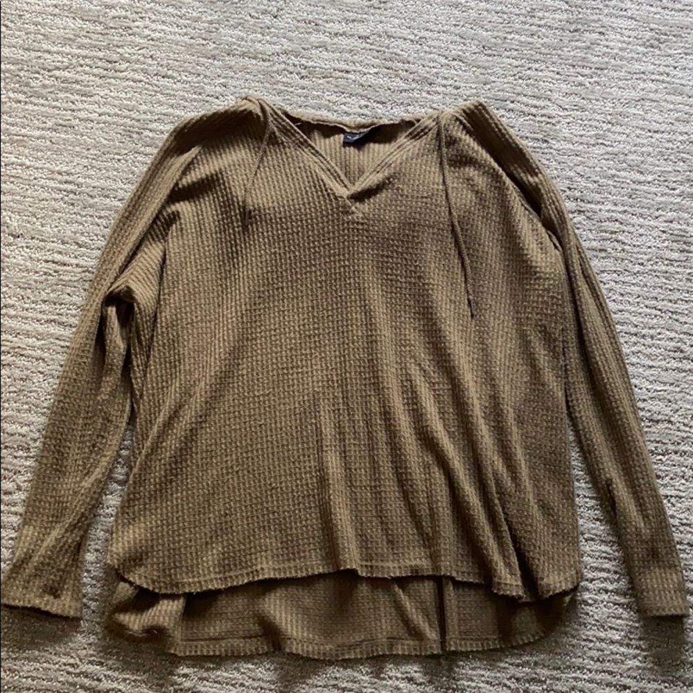 hooded long sleeve sweater